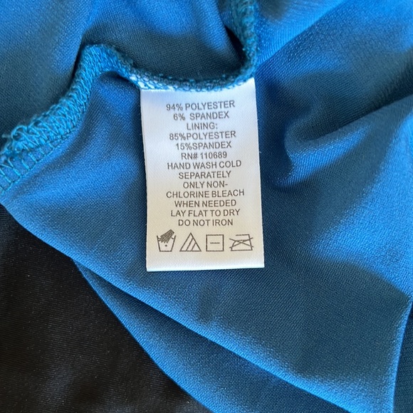 Women With Control Teal Blue Maxi Dress Size Small S - Picture 7 of 9